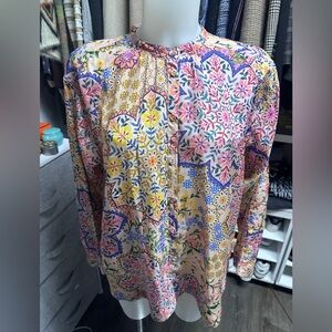 Johnny Was Spring Kalani silk blouse